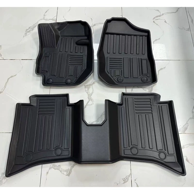 Suitable for 24 Models of at Suzuki Jimny 5-Door Right-Hand Drive Waterproof Car Tpe Carpet Floor Mats Jc74Jb74Xl (Universal Foot Pad) - left-rudder-at-automatic-transmission-black