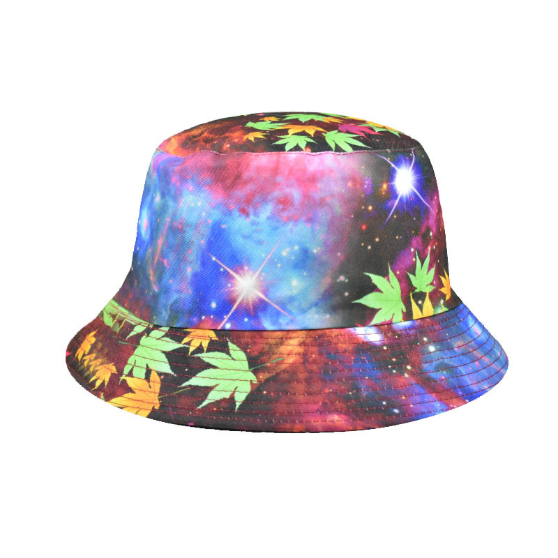 Transfronterizo europeo y americano hip hop personalidad colorido sombrero de pescador teñido con lazo hombres y mujeres colorido transfronterizo moda Primavera y otoño a prueba de polvo sombrero para el sol