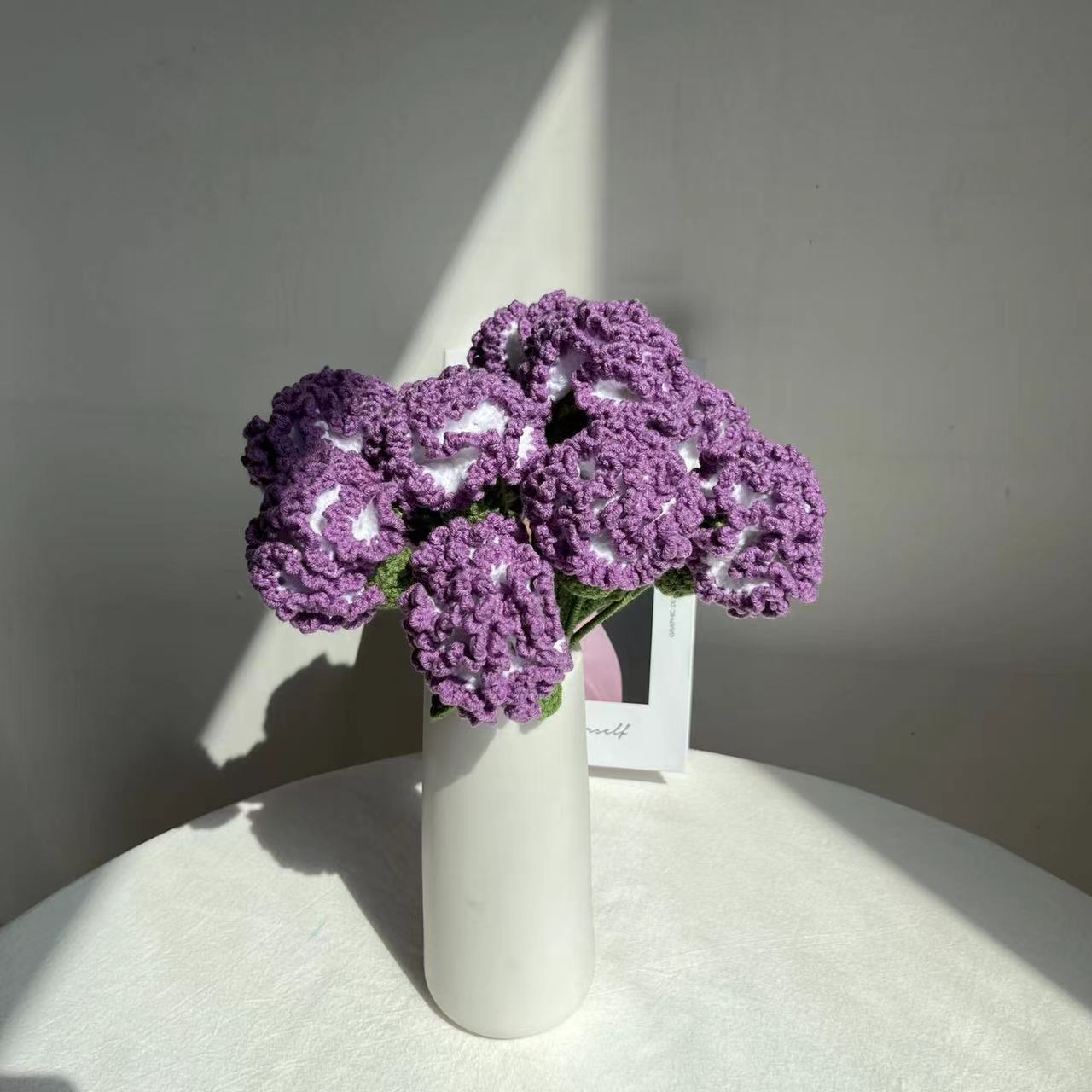 Hand-woven woolen products, artificial bouquets of preserved flowers and carnations, creative gifts for Mother's Day pic 11