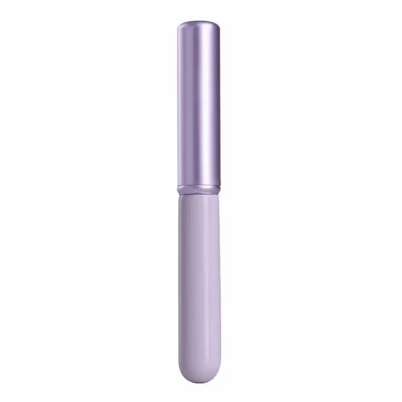 Cheng Shian recomienda mini cepillo de labios redondo con tapa, mini cepillo de lápiz labial portátil, cepillo corrector, cepillo de brillo de labios