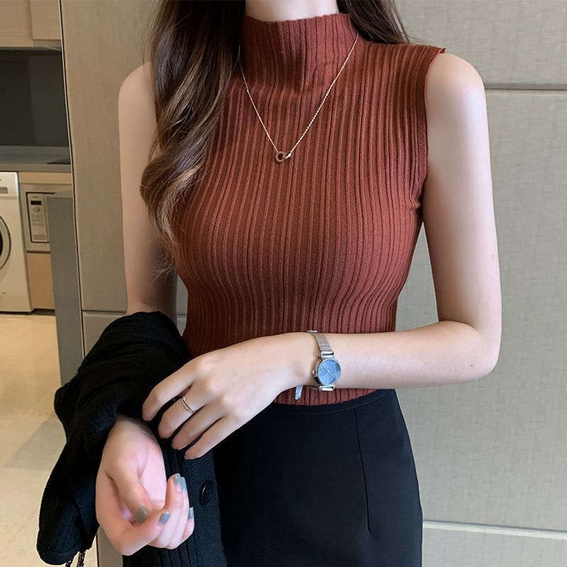 中领加长款背心夏季气质打底衫女外穿雪尼尔洋气内搭上衣显瘦修身|undefined
