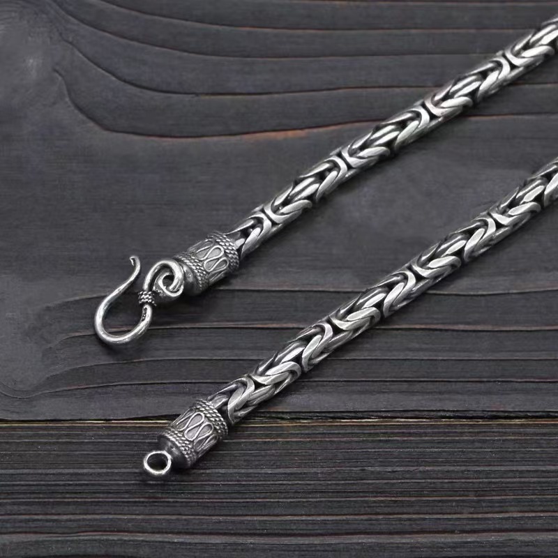 Peace Pattern Thai Silver For Men And Women, Niche Design, High-End Feel, Unique Hip-Hop Style, Boyfriend Style Sweater_voghion.com