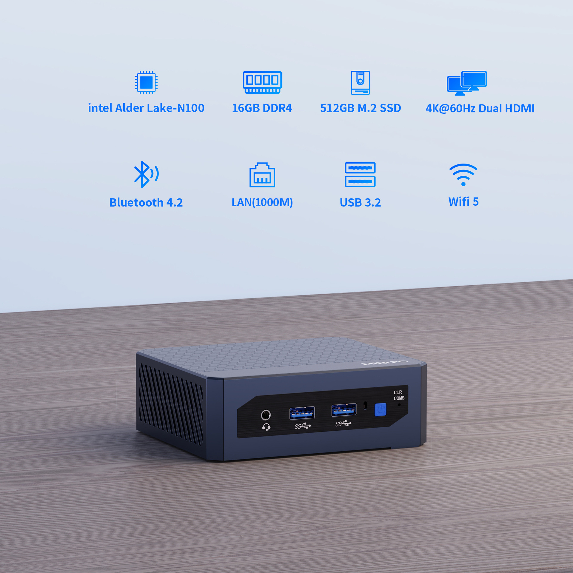 SZBOX F10 N95/N100 mini computadora host oficina en el hogar portátil transfronterizo MINIPC