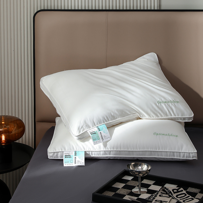 60番手純綿羽根繊維枕芯A級母子用ネックピロー家庭用睡眠補助学生用ホテル用枕