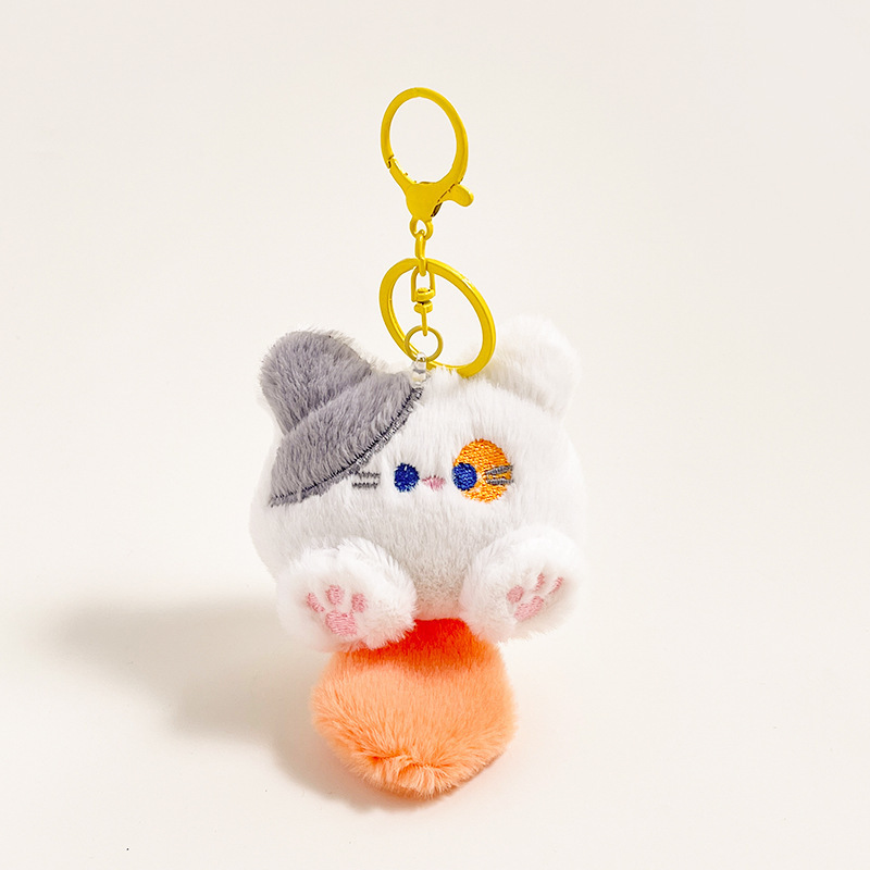 漫画リトルモンスタードールペンダントかわいい小さなギフトぬいぐるみ猫キーホルダーフロアプッシュ人形ペンダントアクセサリー|undefined