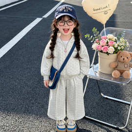 女童套装春秋季2026新款女宝宝洋气时髦休闲运动装儿童秋装两件套