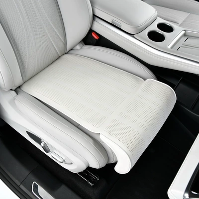 Car Seat Cushion for All: Seat cushion, seat cover - single-leg-rest-cushion-pearl-white