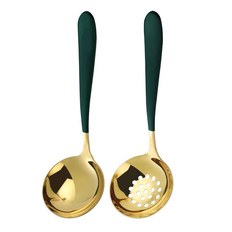 Cuchara de sopa de acero inoxidable 304 vajilla doméstica cuchara de sopa mango largo cuchara redonda profunda cuchara de sopa 304 cuchara colador cuchara