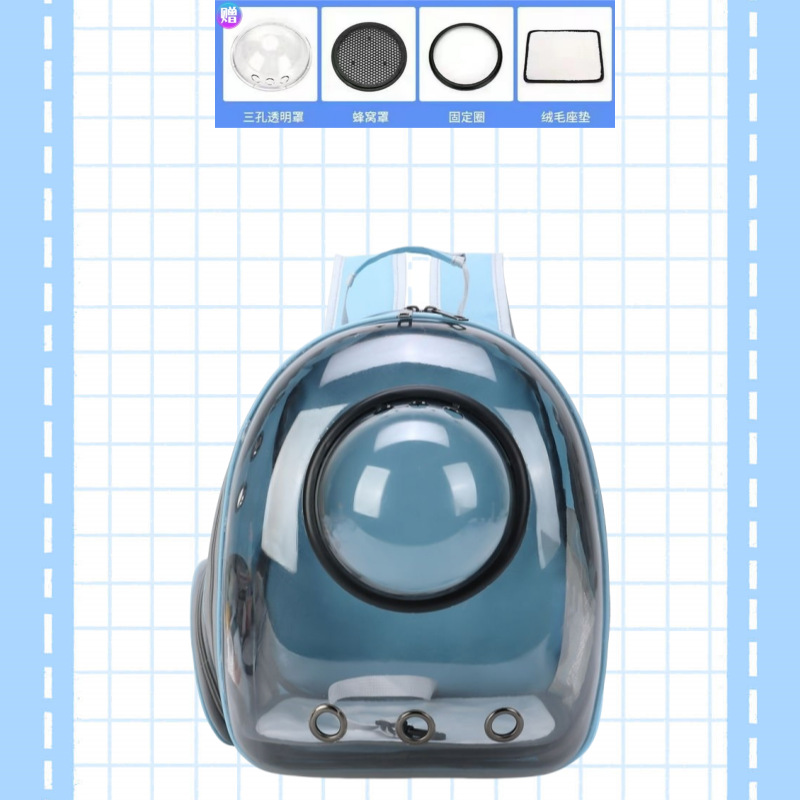 연한 파란색 갈색 항스트레스 기저귀 교환 패드