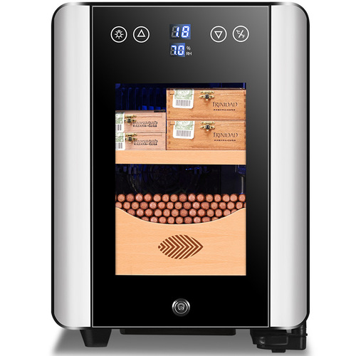 Kelong 80HC temperature controlled humidifying cigar cabinet mini small household cedar wood electronic red wine cabinet smoke cabinet