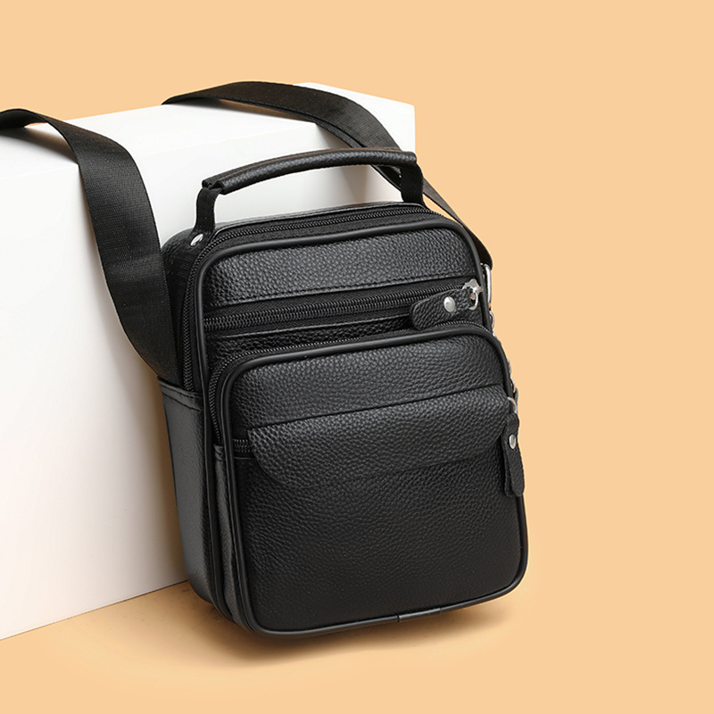 Cross-Border First-Layer Cowhide Crossbody Bag for Men 2025 New Trendyy Casual Genuine Leather Men's Bag Texture Simple Shoulder Bag for Men Cross-Border First-Layer Cowhide Crossbody Bag for Men 2025 New Trendyy Casual Genuine Leather Men's Bag Texture Simple Shoulder Bag for Men