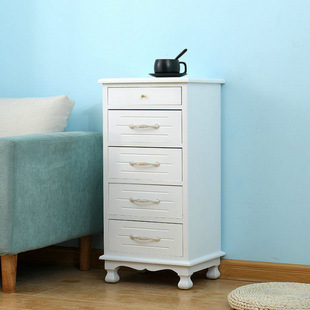 Solid Wood Chest of Drawers, Bedroom Storage Cabinet, European Style Bedside Table, Drawer Type Chest of Drawers, Living Room Storage Cabinet, Kitchen Storage Cabinet, Simple Decoration