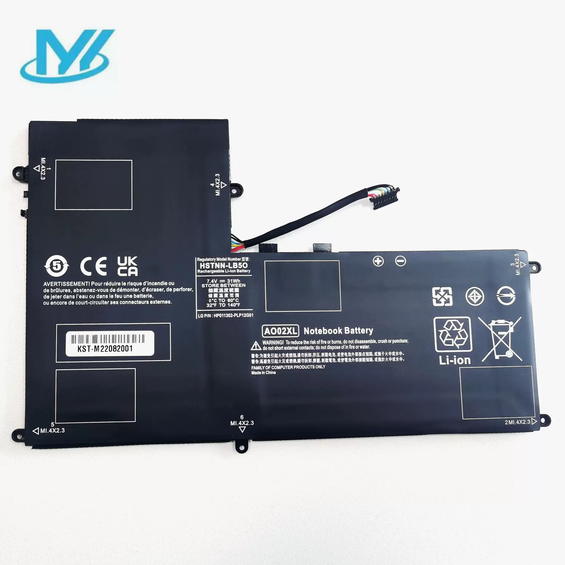 适用 ElitePad 1000 G2 AO02XL HSTNN-LB5O 728558-005笔记本电池