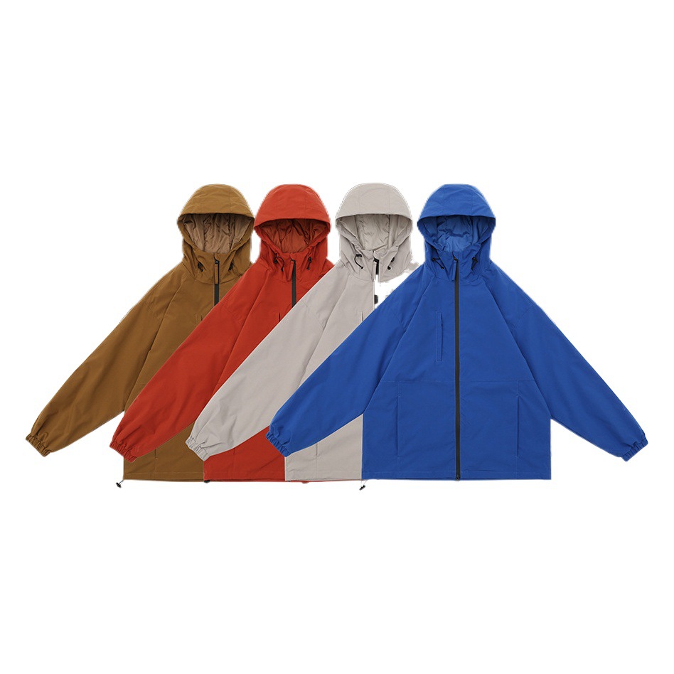 Rumeng DuPont chaqueta de tres pruebas de primavera y otoño chaqueta de camping al aire libre impermeable transpirable montañismo traje pareja color sólido