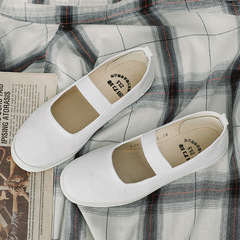 Reebok Track and Field Running Shoes Sports Shoes Men's White Basketball Shoes School Sports Meet Little White Training Shoes Women's WD-1