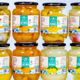 水果罐头恳恋梨家零食直发罐头厂桔子什锦瓶装5新鲜黄桃10多口味