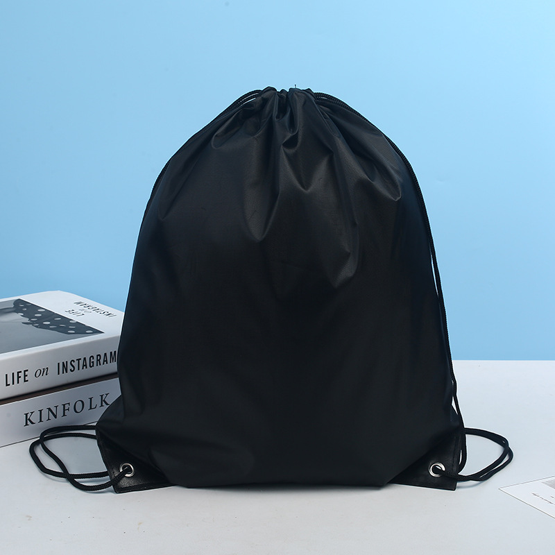 Bolsos de poliéster, mochila de Maratón de baloncesto al aire libre, bolsa de recogida de cuerda de tela de Oxford personalizada