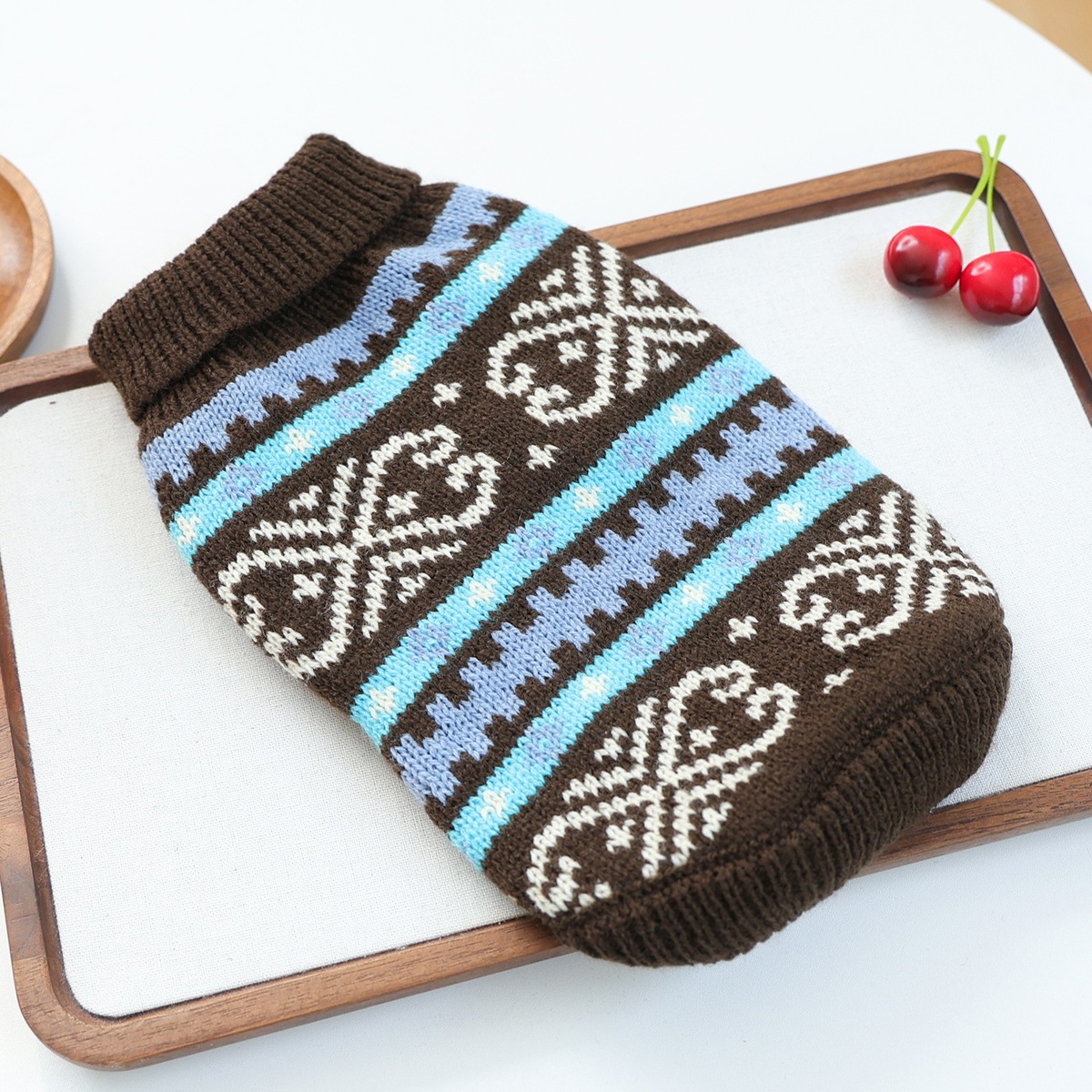 PETCIRCLE Pet Circle 2026 automne et hiver nouveaux vêtements pour animaux de compagnie vente en gros pull islandais motif rétro