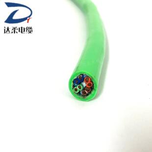 Darou Brand Trvvsp8*0.3 Square Drag Chain Twisted Pair Shielded Cable Flexible Tensile Strength and Bending Resistance 8.0million Times