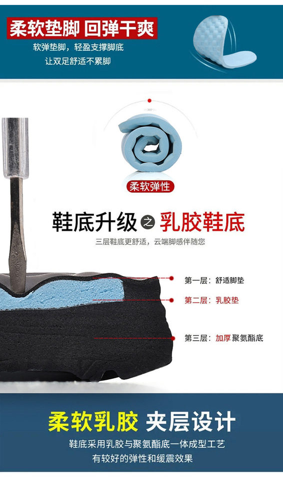 Dép sandal nam da bò lớp đầu đế dày kiểu hở ngón đi biển — Màu nâu, màu đen chi tiết 9