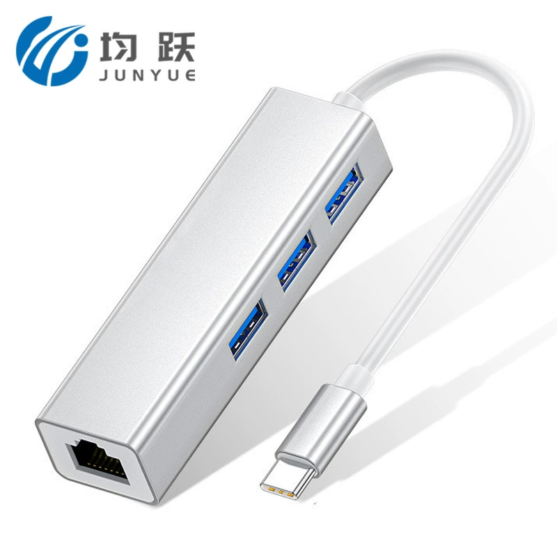 Type-C to Gigabit network card converter free drive computer external network cable connecting interface USB3.0HUB semiper