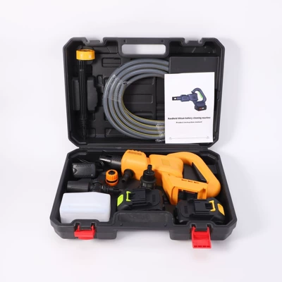 Wireless Portable Car Washer with | Car washing machine - bare-metal-orange