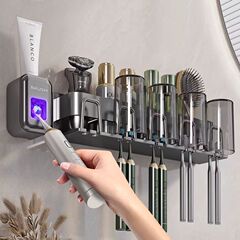 歯ブラシホルダー穴なし歯ブラシコップうがいコップ棚壁掛け式トイレ家庭用歯ブラシホルダー