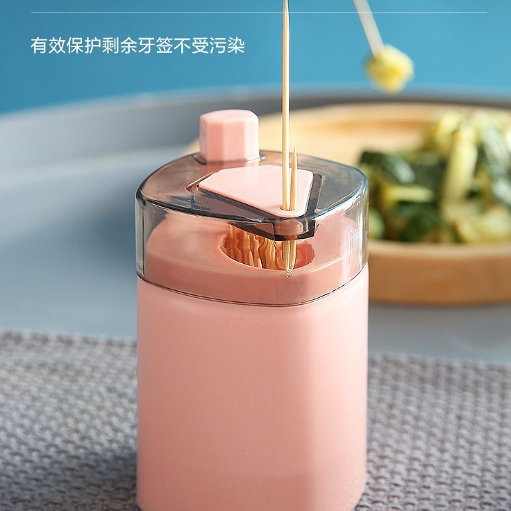 新型プラスチック製収納ポータブル家庭用個性派プッシュ式高級食卓リビング用つまようじ入れメーカー卸売小道具|undefined