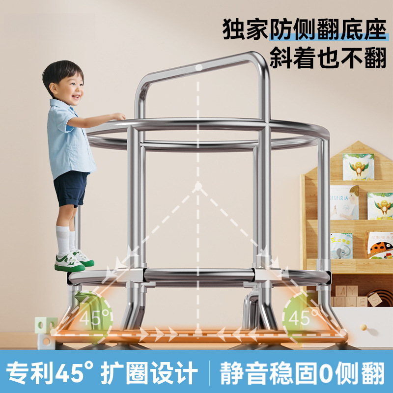 Small Indoor Protective Net Baby Trampoline Household Children's Bed Children's Toys Family Silent Jumping Bed Bouncing