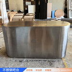 定制不锈钢吧台收银台服装店理发店柜台简约现代美容院前台接待台