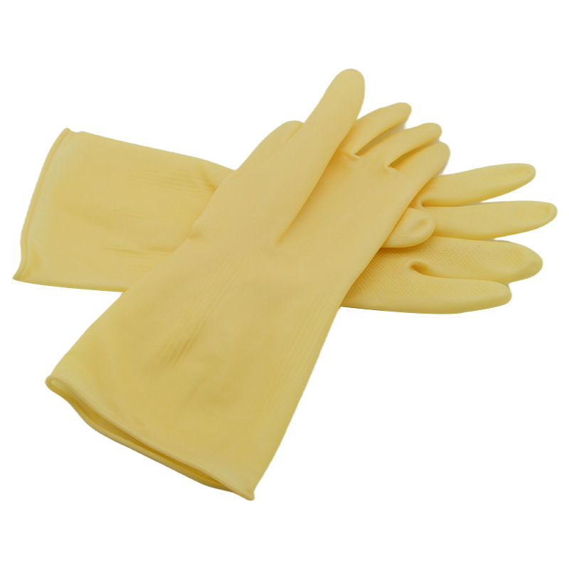 批发红玫加厚洗碗洗衣服清洁家用手套批发牛筋乳胶家务防护手套