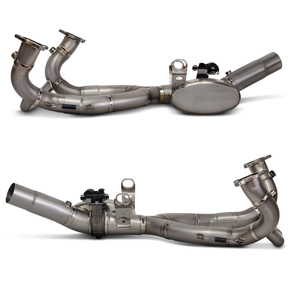 Suitable for Motorcycle and Motorcycle Exhaust Modification R1300 Gs/Adv Titanium Alloy Return Exhaust Front Section 60mm