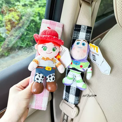 Sürətlər qutusu və əl tormozu başlıqları car seatbelt shoulder pad - shoulder-pad-black-pink-plaid-linen-authentic-buzz-jessie-riding-the-waves-two-pieces
