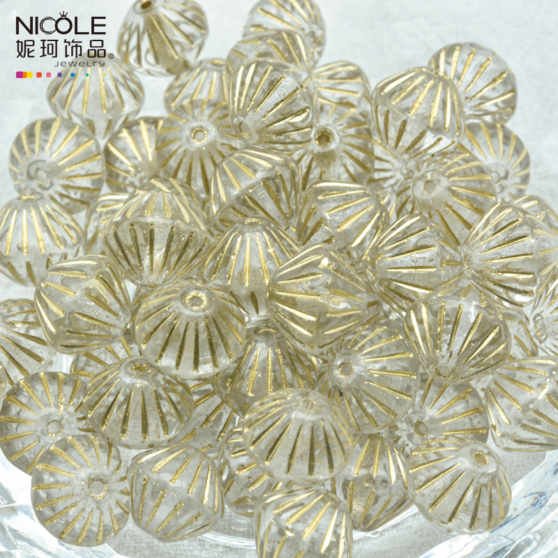 Importado Checo Baos Osha esmaltado linterna cuentas de mano 9mm accesorios de material DIY pulsera alrededor de 100 piezas