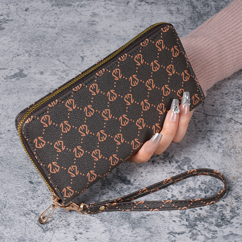 Damesportemonnee, middelgroot en lang, clutch tas, Europese en Amerikaanse modeprint, telefoontasje, portemonnee, muntzakje_voghion.com