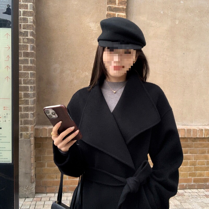 Pusumede Milan Night Slim Fit Woolen Coat for Women, Elegant Wool Double-Sided Short Coat Pusumede Milan Night Slim Fit Woolen Coat for Women, Elegant Wool Double-Sided Short Coat