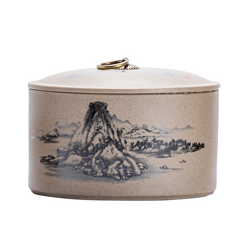 High-end Sealed Tea Can for Aged Rock Tea, White Tea, Green Tea, and Pu-erh Loose Leaf Tea - Large Manual Work Craftsmanship Tea Can, Wholesale
