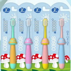 Cartoon children's mushroom single toothbrush cute baby toothbrush soft bristles wholesale children's toothbrush wholesale