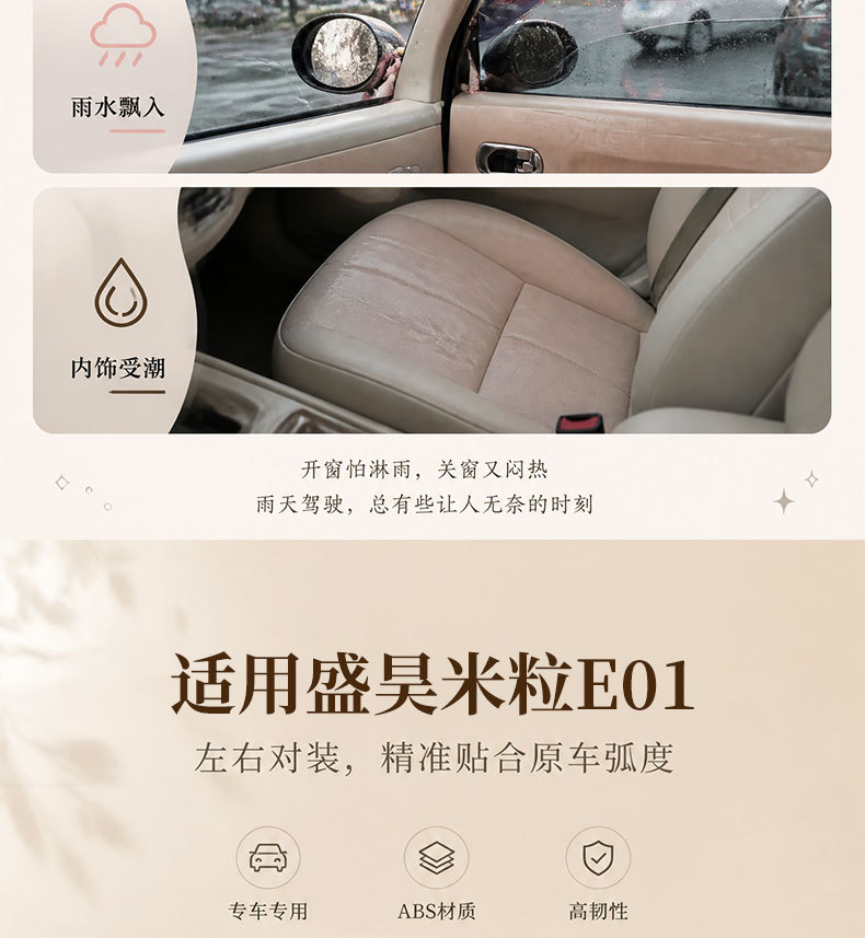Suitable for Shenghao Mili E01Pro Electric Three- and Four-Wheel Mobility Scooter Window Rain Shield
