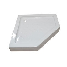 厂家直销三角形淋浴房底座优质亚克力钻石型玻璃钢底盆承重300kg