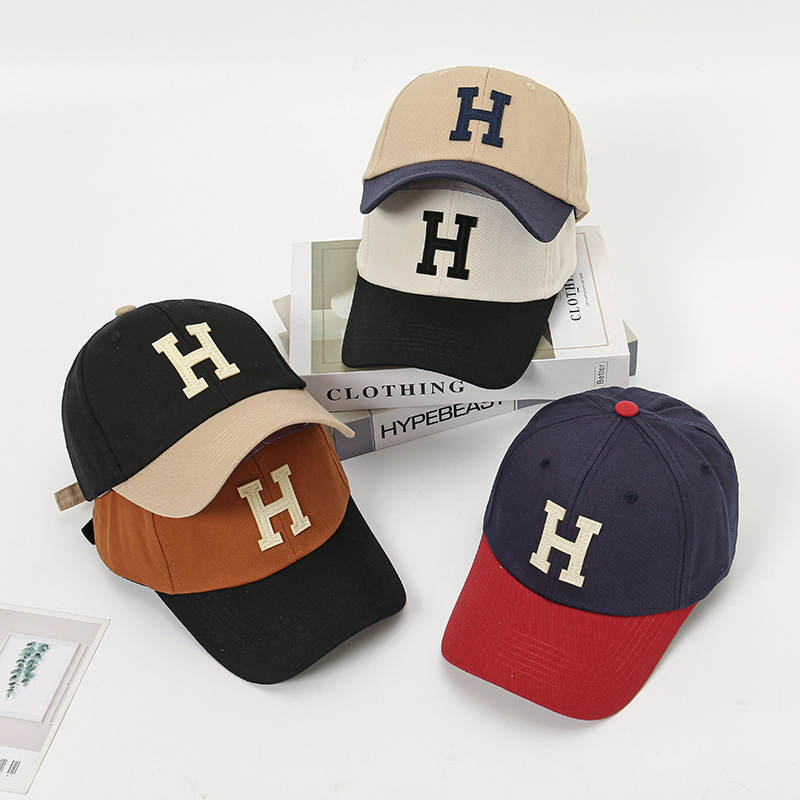 Kvinnors nya brev broderad anktungahatt Casual Mångsidig Splits Baseballkeps Sommar Solskyddsmedel Solhatt_voghion.com