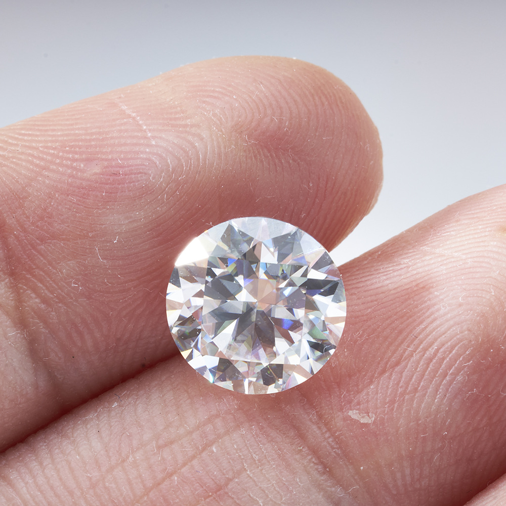 Piedra de moissan al por mayor ocho corazones ocho flechas ultra blanco color DEF VVS1 blanco redondo piedra de moissan desnuda