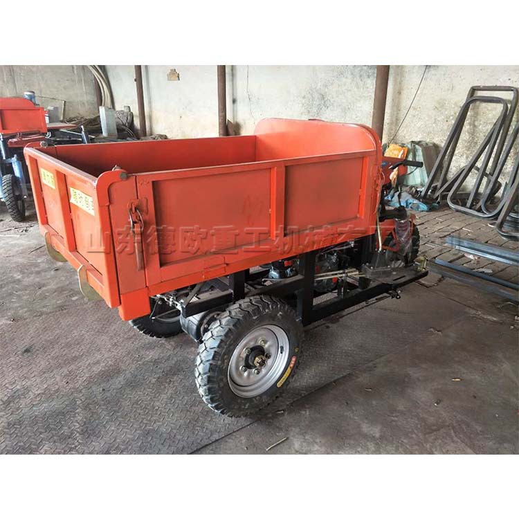 家用农田粮食运输车 柴油自卸小三轮 小型工地拉砖拉土运输车