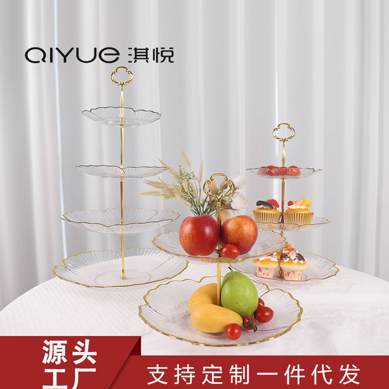Qi Yue supplies five-piece cake pan with small and charming two-layer and rich and diverse three-layer and distinguished four-layer atmosphere for wholesale.