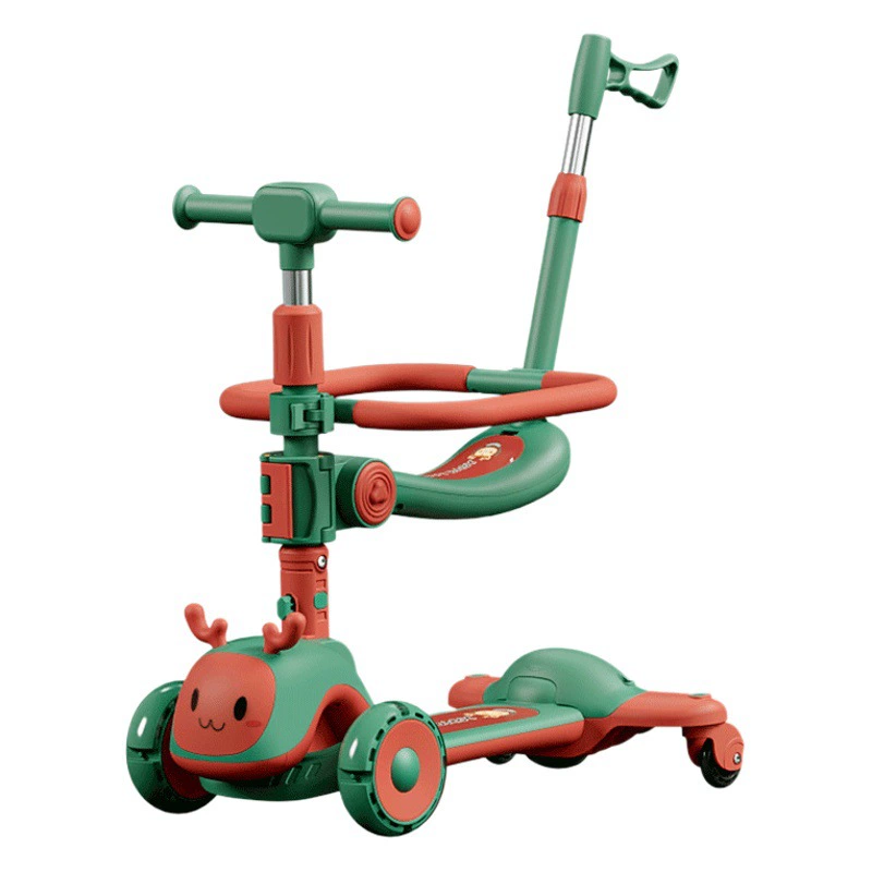 Детский самокат новый многофункциональный самокат «Шесть в одном» может сидеть и скользить игрушечный трехколесный детский автомобиль