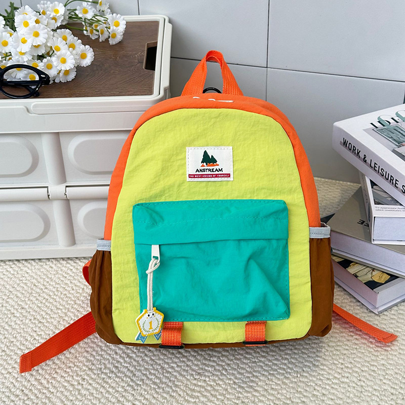 Nueva mochila de color para niños mochila de jardín de infantes para niños niñas viajes de ocio mochila ligera