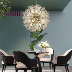 北歐蒲公英吊燈輕奢商用服裝店櫥窗餐廳衣帽間水晶網紅主臥室吊燈