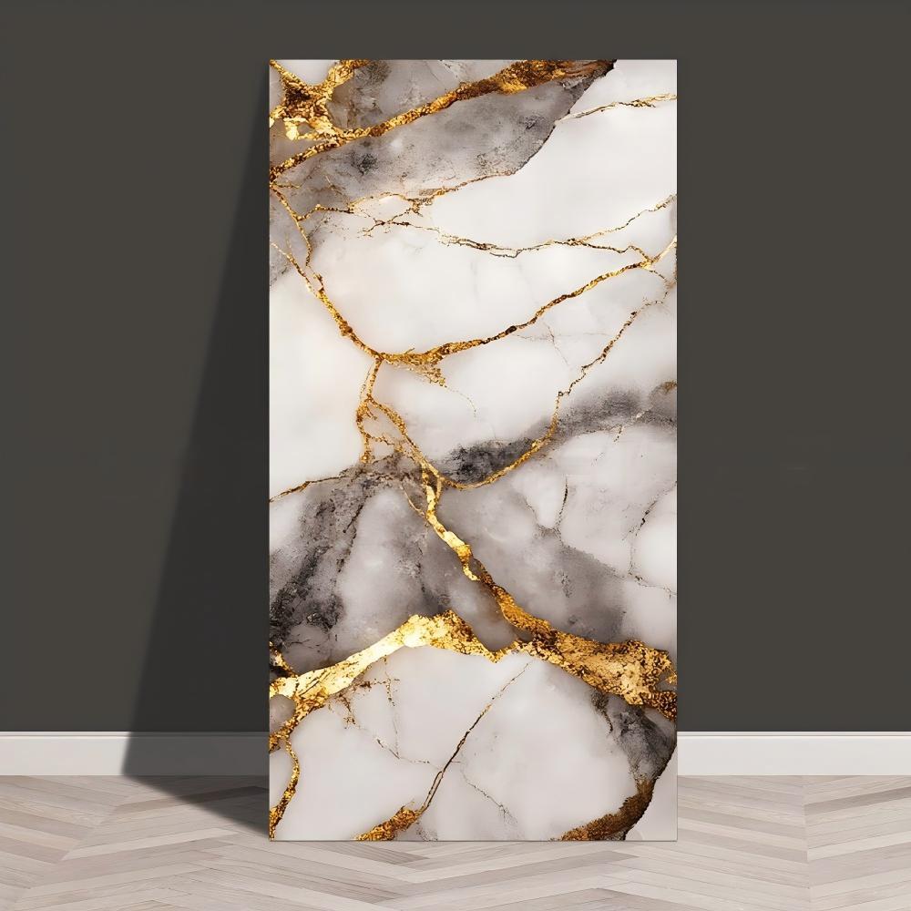 azulejos imitados mármol pegatinas de pared PVC placa de aluminio y plástico decoración papel pintado impermeable a prueba de humedad papel pintado autoadhesivo pegatinas de cocina