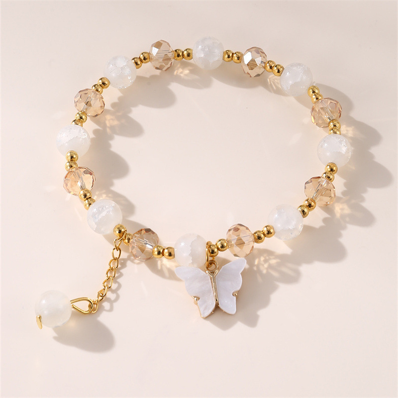 Cross-border European and American Butterfly Pendant Bracelet Bohemian Beaded Fashion Small Fresh Women's Hand Jewelry Animals Cross-border European and American Butterfly Pendant Bracelet Bohemian Beaded Fashion Small Fresh Women's Hand Jewelry Animals