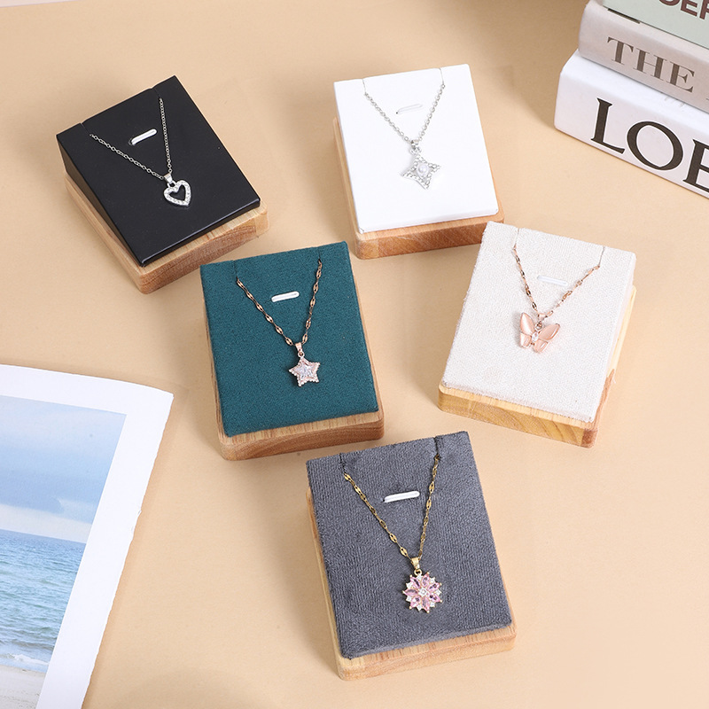 Cross-border jewelry display props multi-color necklace display rack single pendant stand accessory display piece